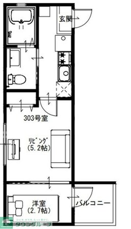 アルカンシエル北千住の物件間取画像